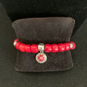 Coral Bead Bracelet